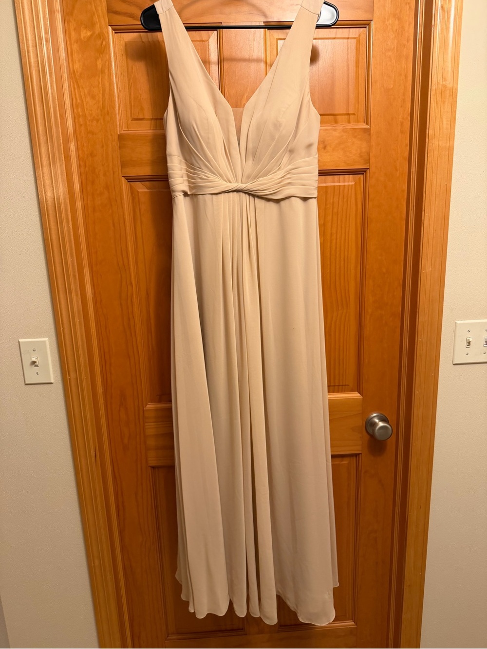 Azazie Gina, Chiffon, champagne, A10